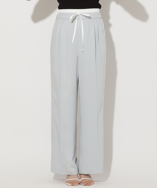 WILLSELECTION(ウィルセレクション)の「サイドレースダブルウエストツータックパンツ(その他パンツ・レディース・サックスブルー/ベージュ/ネイビー・FREE)」の19枚目の写真