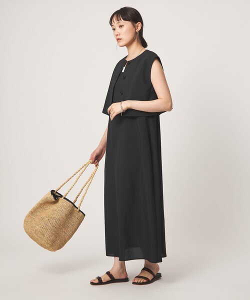 green label relaxing(グリーンレーベルリラクシング)の「マルチウェイ ワンピース(ワンピース・レディース・ブラック/ネイビー/ダークグレー・FREE)」の10枚目の写真