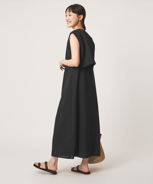 green label relaxing(グリーンレーベルリラクシング)の「マルチウェイ ワンピース(ワンピース・レディース・ブラック/ネイビー/ダークグレー・FREE)」の11枚目の写真