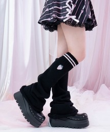 mine by LAFARY（マインバイラファリー）の「《ビビちゃん×mine》いちご刺繍レッグウォーマー（レッグウォーマー）」