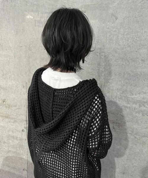 gibous(ギボス)の「gibous/ギボス/cross snake mesh parker(パーカー・レディース・ブラック・L)」の12枚目の写真