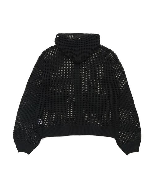 gibous(ギボス)の「gibous/ギボス/cross snake mesh parker(パーカー・レディース・ブラック・L)」の10枚目の写真