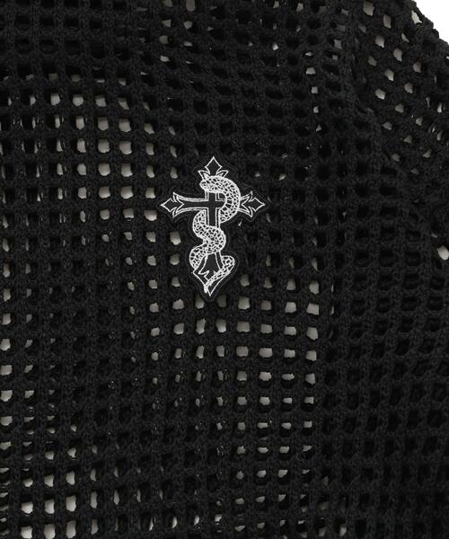gibous(ギボス)の「gibous/ギボス/cross snake mesh parker(パーカー・レディース・ブラック・L)」の8枚目の写真