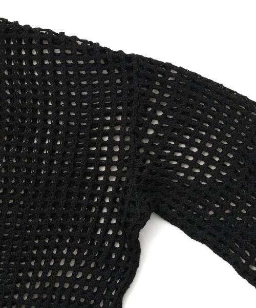 gibous(ギボス)の「gibous/ギボス/cross snake mesh parker(パーカー・レディース・ブラック・L)」の7枚目の写真