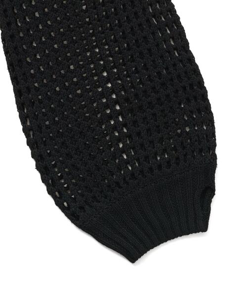 gibous(ギボス)の「gibous/ギボス/cross snake mesh parker(パーカー・レディース・ブラック・L)」の6枚目の写真