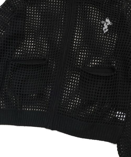gibous(ギボス)の「gibous/ギボス/cross snake mesh parker(パーカー・レディース・ブラック・L)」の5枚目の写真