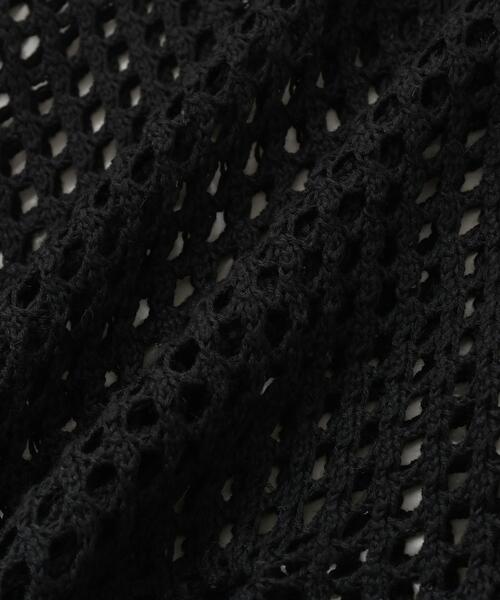 gibous(ギボス)の「gibous/ギボス/cross snake mesh parker(パーカー・レディース・ブラック・L)」の4枚目の写真