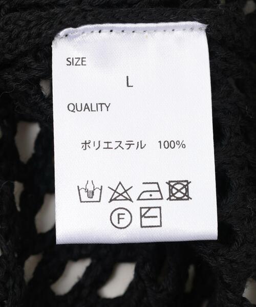 gibous(ギボス)の「gibous/ギボス/cross snake mesh parker(パーカー・レディース・ブラック・L)」の3枚目の写真