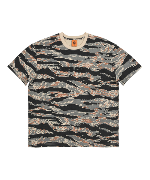 ERSCO(イーアルエスコ)の「ブラー ロゴ カモ Tシャツ_ベージュ(Tシャツ/カットソー・レディース・その他・X-LARGE/LARGE/MEDIUM)」の1枚目の写真