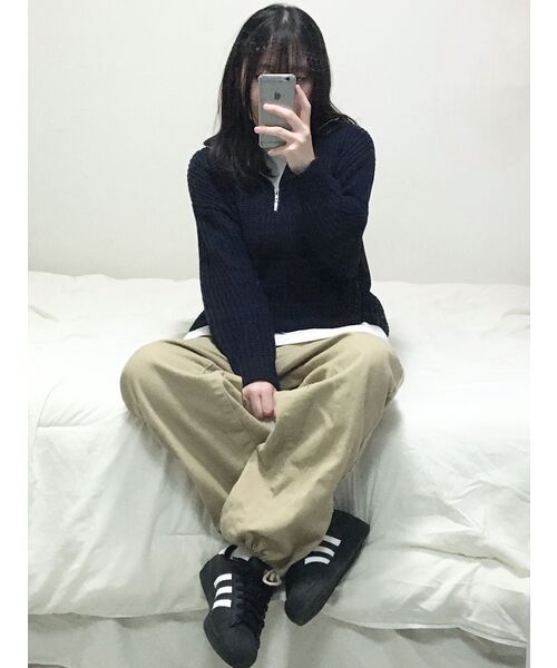 XTONZ(エクストーンズ)の「XP123スローガンバンディングコットンパンツ(BEIGE)(その他パンツ・レディース・その他・MEDIUM/LARGE)」の10枚目の写真