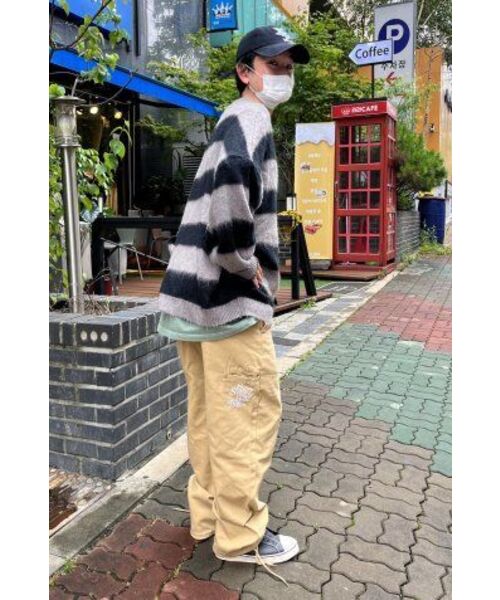 XTONZ(エクストーンズ)の「XP123スローガンバンディングコットンパンツ(BEIGE)(その他パンツ・レディース・その他・MEDIUM/LARGE)」の19枚目の写真