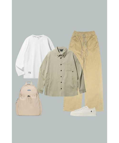 XTONZ(エクストーンズ)の「XP123スローガンバンディングコットンパンツ(BEIGE)(その他パンツ・レディース・その他・MEDIUM/LARGE)」の21枚目の写真