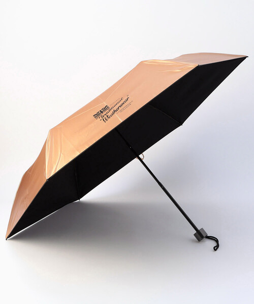FREAK'S STORE(フリークスストア)の「TRADITIONAL WEATHERWEAR/トラディショナルウェザーウェア LIGHT WEIGHT UMBRELLA(晴雨兼用傘)/ライトウェイトアンブレラ(折りたたみ傘・レディース・ゴールド/シルバー・ONE SIZE)」の2枚目の写真