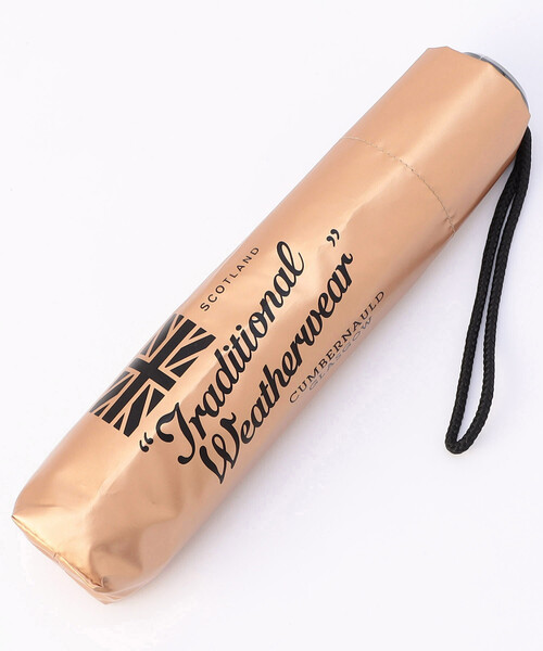 FREAK'S STORE(フリークスストア)の「TRADITIONAL WEATHERWEAR/トラディショナルウェザーウェア LIGHT WEIGHT UMBRELLA(晴雨兼用傘)/ライトウェイトアンブレラ(折りたたみ傘・レディース・ゴールド/シルバー・ONE SIZE)」の9枚目の写真