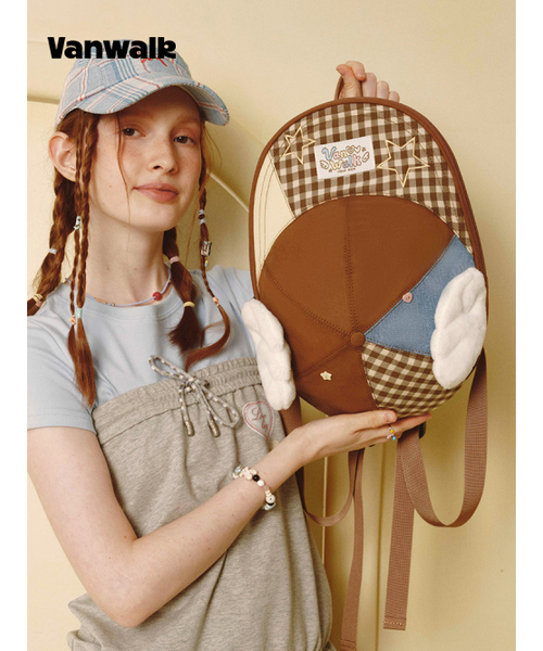 VANWALK（バンウォーク）の「Angel Backpack #2 [Brown]（メッセンジャーバッグ・レディース・ブラウン・FREE）」の3枚目の写真