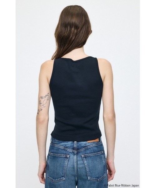MOUSSY(マウジー)の「PABST PATCHED タンクトップ(タンクトップ・レディース・ホワイト/ブラック・FREE)」の11枚目の写真