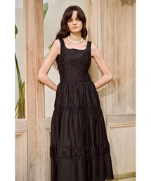 Floria Dress シャーリングドレス