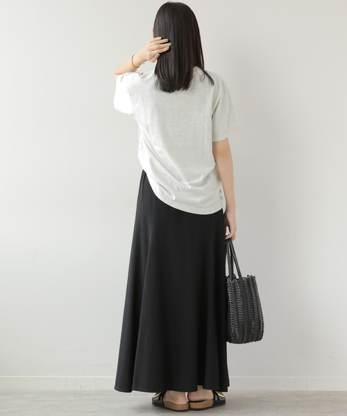 JOURNAL STANDARD relume(ジャーナルスタンダード レリューム)の「カットフレアイージースカート(スカート・レディース・ネイビー/ブラック・FREE)」の3枚目の写真