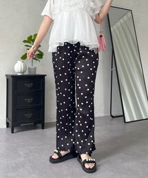 【ポケット付き】フレアプリーツパンツ