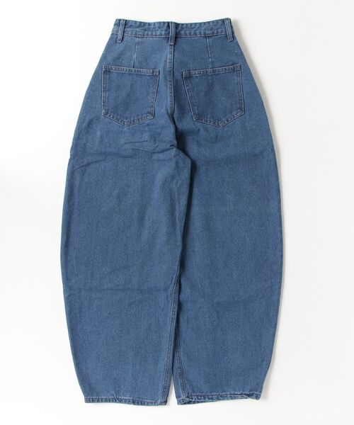 center i(センターアイ)の「ロングベルト付きハイウエストワイドデニムパンツ(デニムパンツ・レディース・ブルー・M/S)」の2枚目の写真