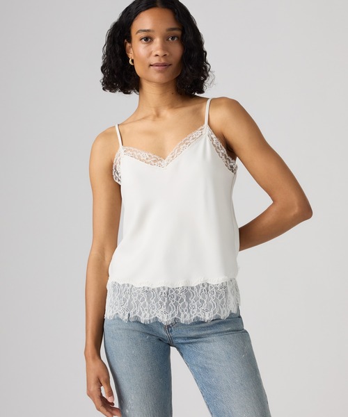 Levi's(リーバイス)の「Levi's/リーバイス LYNN キャミ(キャミソール・レディース・ホワイト・S/M/XS)」の1枚目の写真