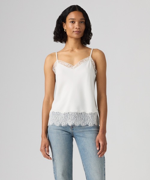 Levi's(リーバイス)の「Levi's/リーバイス LYNN キャミ(キャミソール・レディース・ホワイト・S/M/XS)」の2枚目の写真