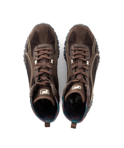 FILA(フィラ)の「FILA ECHAPPE MS HI / フィラエシャッペエムエスハイ(スニーカー・レディース・ブラウン・24.0cm/24.5cm/25.0cm/25.5cm/26.0cm/23.0cm/23.5cm)」の2枚目の写真