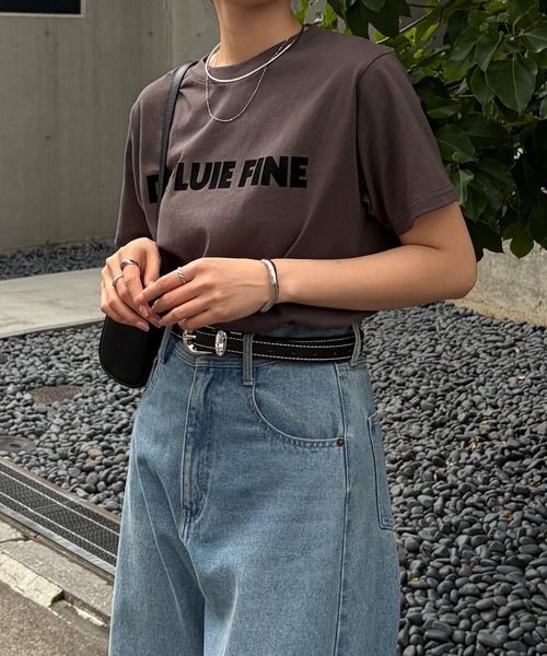 COLLAGE GALLARDAGALANTE(コラージュガリャルダガランテ)の「大人映えフロッキーロゴTシャツ/ZOZO限定(Tシャツ/カットソー・レディース・ホワイト/チャコールグレー・FREE)」の17枚目の写真