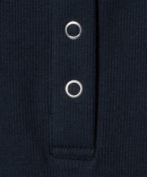 A DAY IN THE LIFE UNITED ARROWS(アデイインザライフユナイテッドアローズ)の「リブ フェイクレイヤード ヘンリーネックTシャツ <A DAY IN THE LIFE>(Tシャツ/カットソー・レディース・ネイビー/ライトグレー/ダークブラウン・FREE)」の16枚目の写真