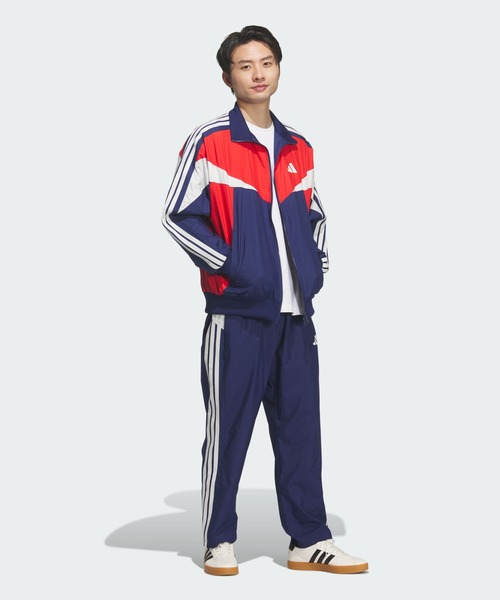 adidas（アディダス）の「マストハブ ルーズフィット カラー ブロック メッシュライニング ウインドブレーカー ジャケット / アディダス adidas（ジャージ・メンズ・ブルー・X-SMALL/X-LARGE/SMALL/LARGE/MEDIUM/XX-LARGE/3XL）」の3枚目の写真