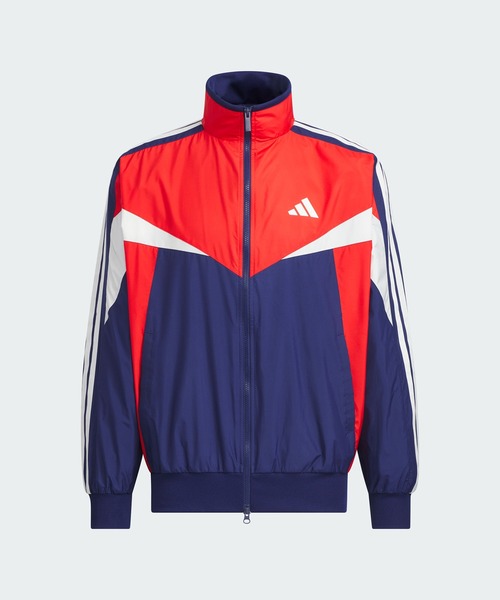 adidas（アディダス）の「マストハブ ルーズフィット カラー ブロック メッシュライニング ウインドブレーカー ジャケット / アディダス adidas（ジャージ・メンズ・ブルー・X-SMALL/X-LARGE/SMALL/LARGE/MEDIUM/XX-LARGE/3XL）」の6枚目の写真