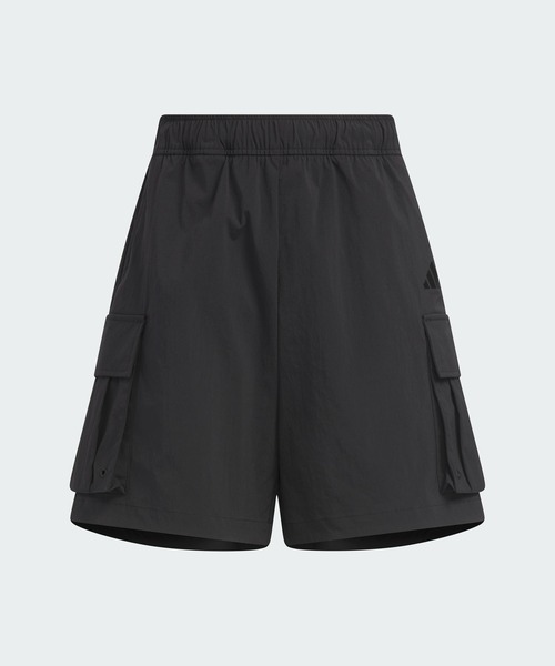 adidas（アディダス）の「スタジアム クローム ルーズフィット ウーブン カーゴ ショーツ / ハーフパンツ / アディダス adidas（その他パンツ・レディース・ブラック・XX-LARGE/LARGE/MEDIUM/SMALL/X-LARGE）」の4枚目の写真
