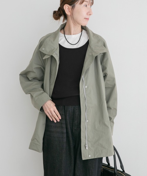 ITEMS URBANRESEARCH（アイテムズ アーバンリサーチ）の「テントラインハーフコート（その他アウター・レディース・ベージュ系その他/グリーン系その他・FREE）」の18枚目の写真