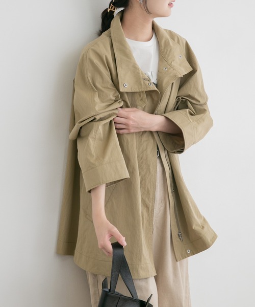 ITEMS URBANRESEARCH（アイテムズ アーバンリサーチ）の「テントラインハーフコート（その他アウター・レディース・ベージュ系その他/グリーン系その他・FREE）」の10枚目の写真