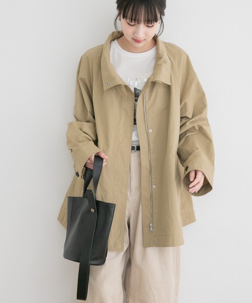 ITEMS URBANRESEARCH（アイテムズ アーバンリサーチ）の「テントラインハーフコート（その他アウター・レディース・ベージュ系その他/グリーン系その他・FREE）」の11枚目の写真