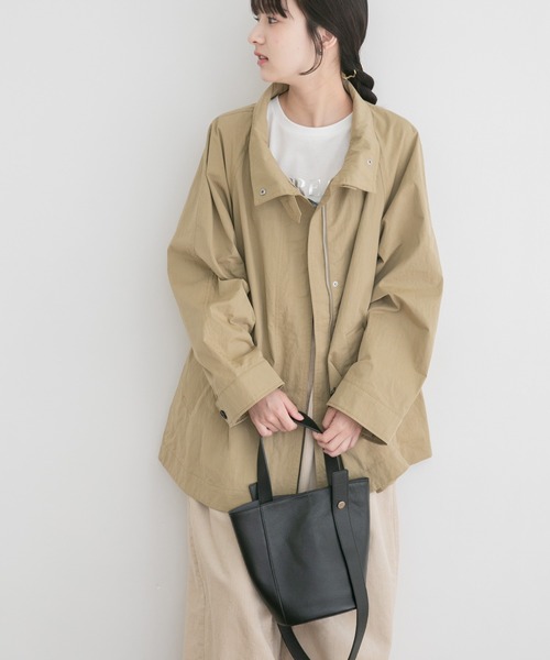 ITEMS URBANRESEARCH（アイテムズ アーバンリサーチ）の「テントラインハーフコート（その他アウター・レディース・ベージュ系その他/グリーン系その他・FREE）」の12枚目の写真