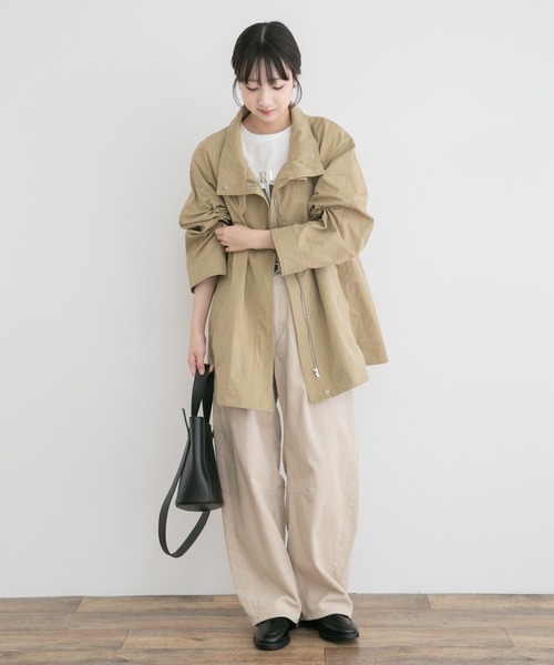ITEMS URBANRESEARCH（アイテムズ アーバンリサーチ）の「テントラインハーフコート（その他アウター・レディース・ベージュ系その他/グリーン系その他・FREE）」の13枚目の写真