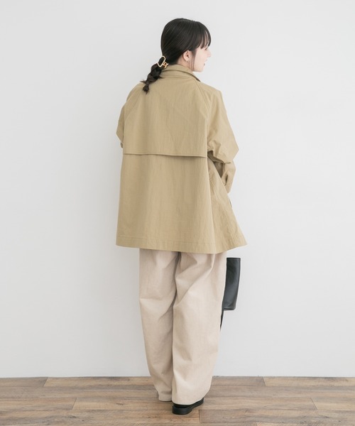 ITEMS URBANRESEARCH（アイテムズ アーバンリサーチ）の「テントラインハーフコート（その他アウター・レディース・ベージュ系その他/グリーン系その他・FREE）」の14枚目の写真