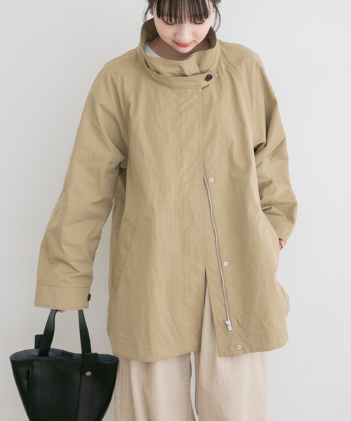 ITEMS URBANRESEARCH（アイテムズ アーバンリサーチ）の「テントラインハーフコート（その他アウター・レディース・ベージュ系その他/グリーン系その他・FREE）」の15枚目の写真