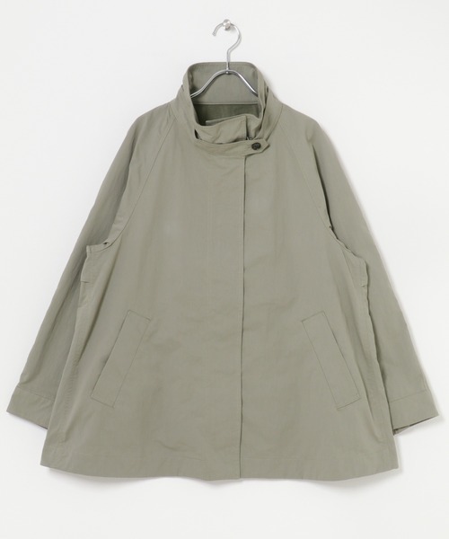 ITEMS URBANRESEARCH（アイテムズ アーバンリサーチ）の「テントラインハーフコート（その他アウター・レディース・ベージュ系その他/グリーン系その他・FREE）」の8枚目の写真