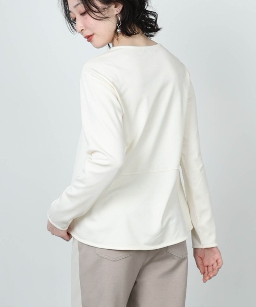 STUDIO PICONE(スタジオピッコーネ)の「レーヨン混ラメ刺繍プルオーバー(Tシャツ/カットソー・レディース・ピンク/ブラック/ブラウン/ホワイト・LL/M/L)」の7枚目の写真