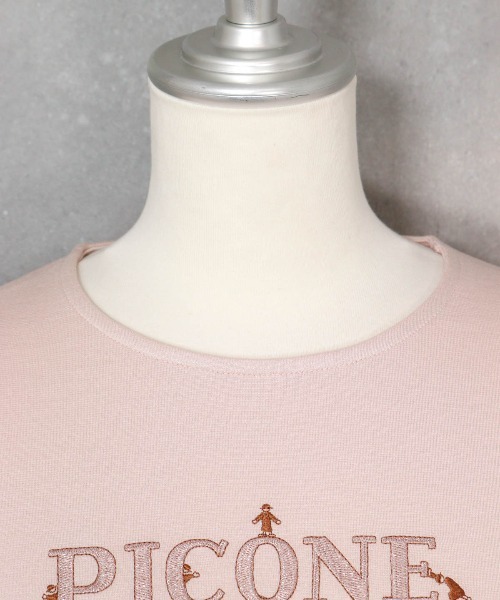 STUDIO PICONE(スタジオピッコーネ)の「レーヨン混ラメ刺繍プルオーバー(Tシャツ/カットソー・レディース・ピンク/ブラック/ブラウン/ホワイト・LL/M/L)」の21枚目の写真