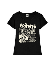 ANGELDEM レディース Uネック スリムフィット 半袖Tシャツ 6 COLORS