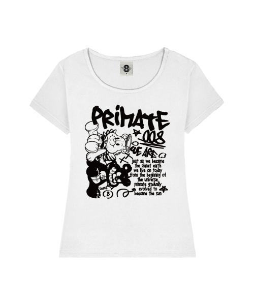 PRIMATE(プライメイト)の「ANGELDEM レディース Uネック スリムフィット 半袖Tシャツ 6 COLORS(Tシャツ/カットソー・レディース・ネイビー/ホワイト/ミント/ブラック/ピンク/ミックスグレー・MEDIUM/SMALL)」の7枚目の写真