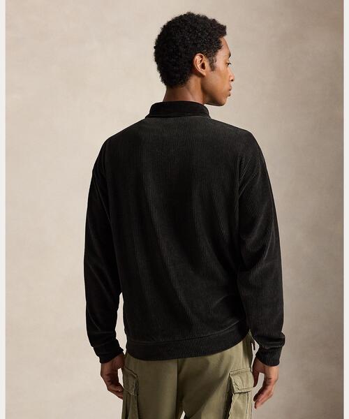 POLO RALPH LAUREN(ポロ ラルフ ローレン)の「リラックス フィット ニット コーデュロイ ポロシャツ(ポロシャツ・メンズ・ブラック系1・L/M/S/XL/XS)」の5枚目の写真