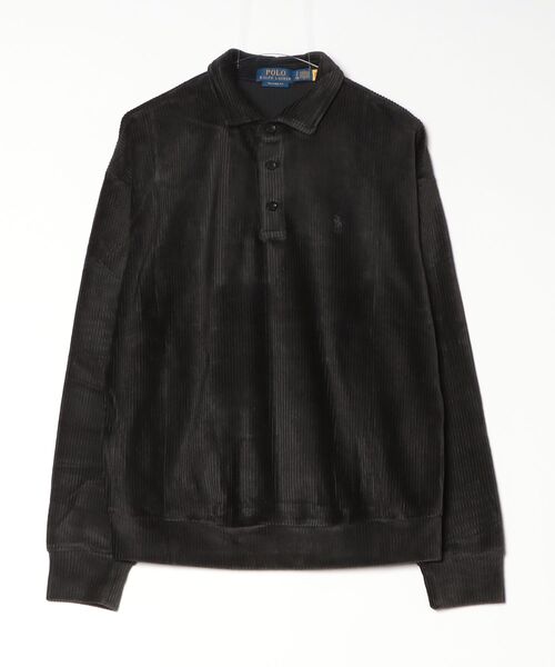 POLO RALPH LAUREN(ポロ ラルフ ローレン)の「リラックス フィット ニット コーデュロイ ポロシャツ(ポロシャツ・メンズ・ブラック系1・L/M/S/XL/XS)」の7枚目の写真