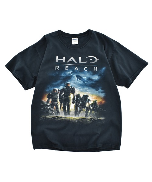 GILDAN(ギルダン)の「【USED】“Halo:Reach“ ギーク Tシャツ(Tシャツ/カットソー・メンズ・ブラック・LARGE)」の1枚目の写真