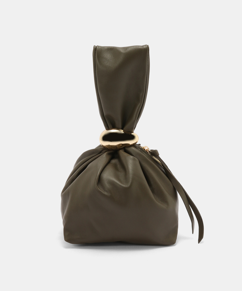 La TOTALITE(ラトータリテ)の「AULENTTI /オウレンティ ラムスキン ワンハンドルBAG(ショルダーバッグ・レディース・レンガ/カーキ・FREE)」の3枚目の写真