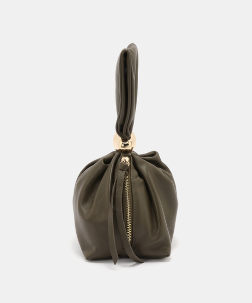 La TOTALITE(ラトータリテ)の「AULENTTI /オウレンティ ラムスキン ワンハンドルBAG(ショルダーバッグ・レディース・レンガ/カーキ・FREE)」の4枚目の写真