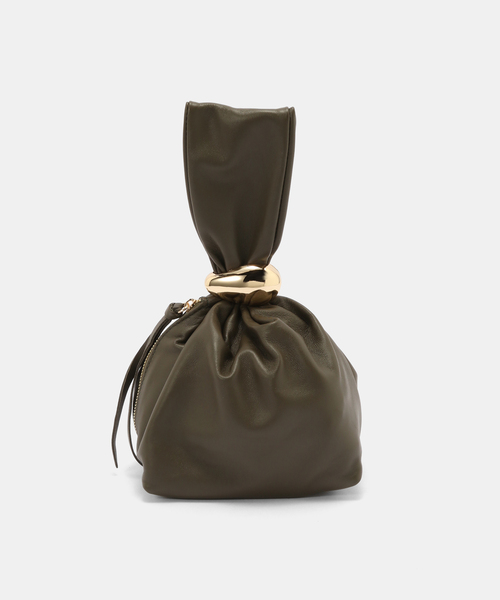 La TOTALITE(ラトータリテ)の「AULENTTI /オウレンティ ラムスキン ワンハンドルBAG(ショルダーバッグ・レディース・レンガ/カーキ・FREE)」の5枚目の写真